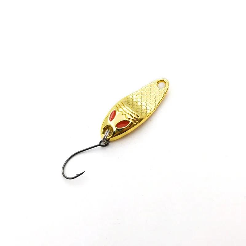 Nouveau Mini leurre de pêche 1g2g3.5g cuillère leurres métalliques Spinnerbait vairon petit poisson