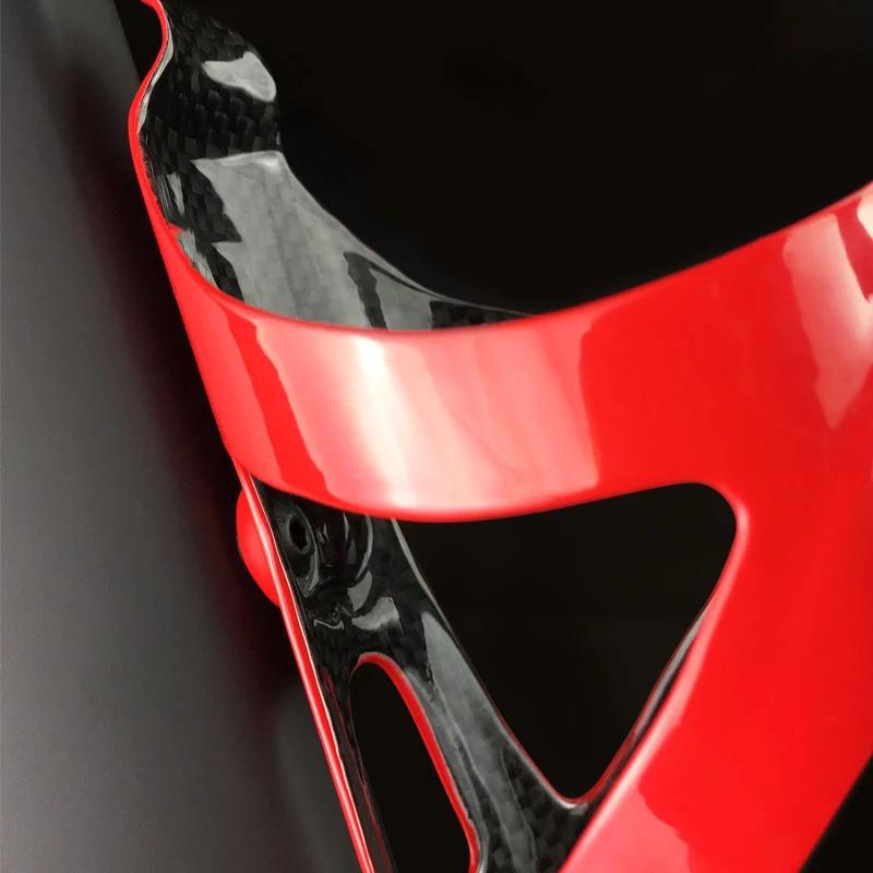 Porte-bidon vélo carbone givré haute résistance cage cyclisme pièce unique léger