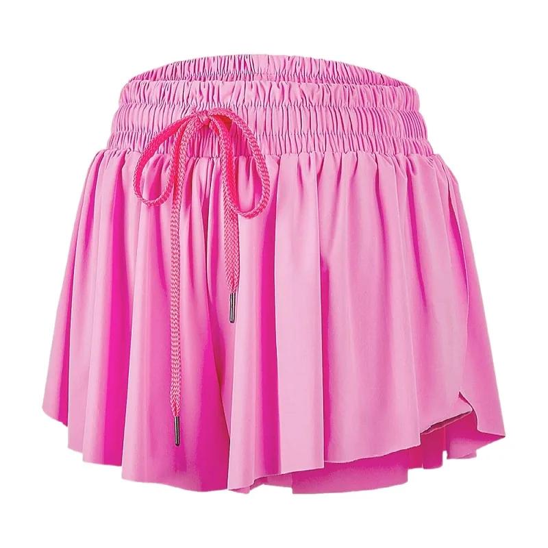 Short course été femme rapide - Culotte athlétique fluide avec poches pour yoga vélo gym