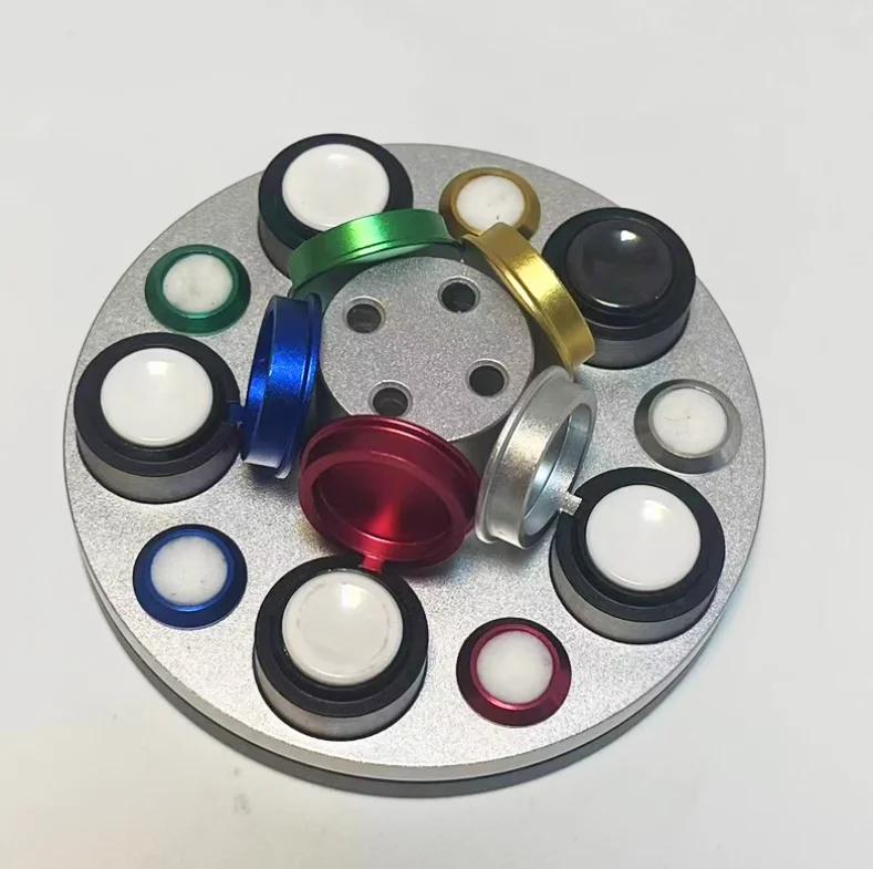 Outil de réparation de montres, disque d'huile rotatif tout en métal, bol d'huile pour placer l'huil