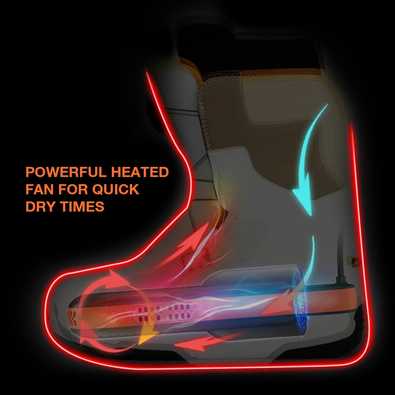 XCMAN-Sèche-chaussures et bottes pour bottes de ski, ventilateur et chauffage intégrés, ultra silenc