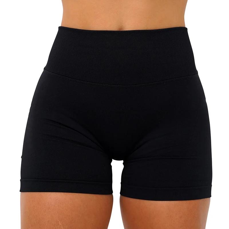 Short de Yoga sans couture pour femmes, dos en V, froissé, levage des fesses, short de gymnastique,