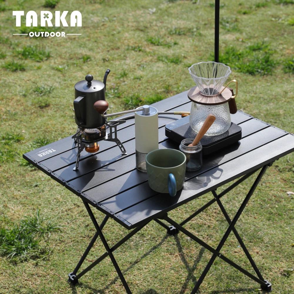 TARKA Camping en plein air Table pliante fête pique-nique barbecue Portable bureau pliable haute rés