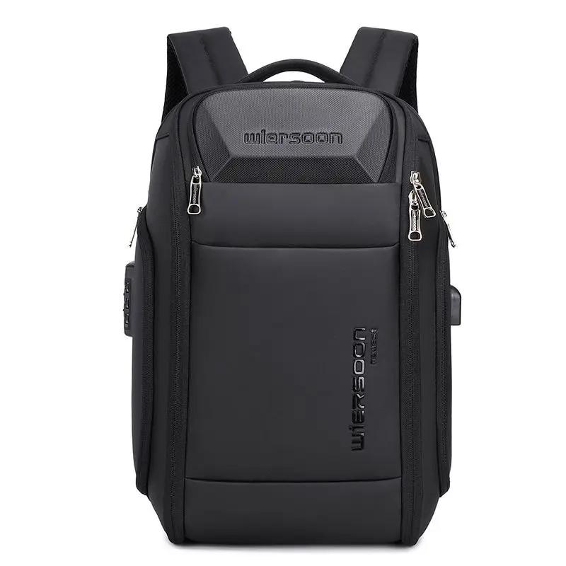 Sac à dos d'affaires 35 L pour hommes, étanche, grande capacité, voyage d'affaires, mot de passe mul
