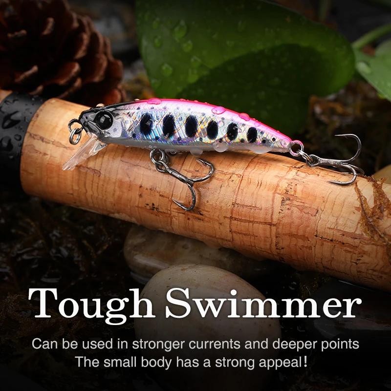 TSURINOYA 51mm 5.8g coulant vairon intrus 51S rivière leurre de pêche jeu léger leurre de pêche ruis