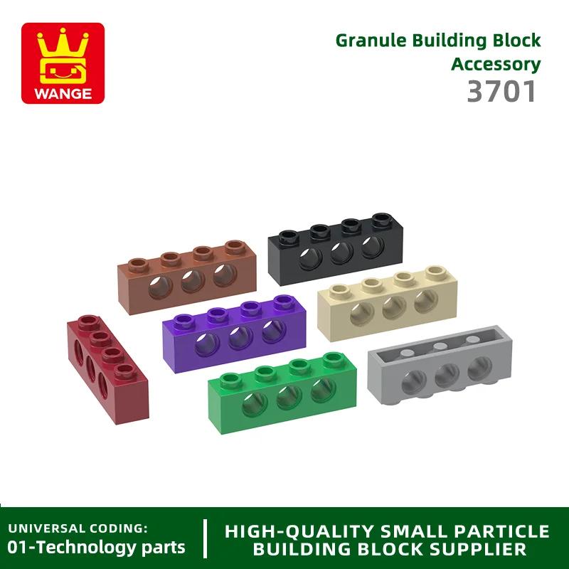 Wange 69 pièces/lot 3701 1x4 bloc de construction à 3 trous Moc pièce technique Compatible avec tout