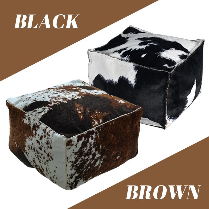 50/60 cm nouveau nordique Ins Pouf canapé marocain Pouf couverture Ottoman repose-pieds non rembourr