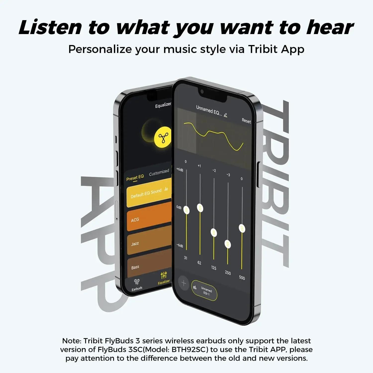 TriBit FlyBuds 3 TWS Écouteurs Bluetooth IPX8 Étanche 100 Heures De Jeu Casque sans Fil Tactile Cont