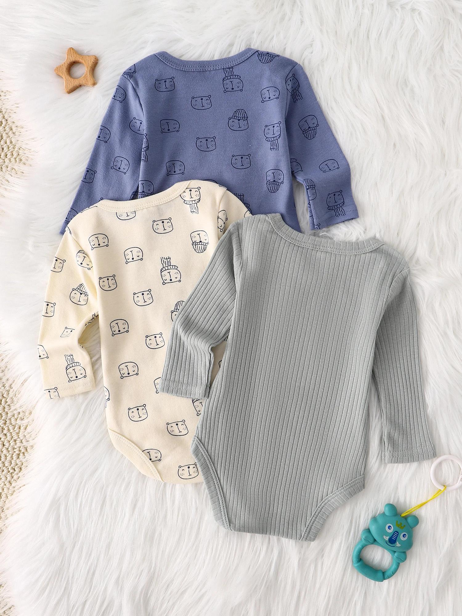 Combinaison pour bébé garçon, 3 pièces, nouveau style, vêtements pour bébé garçon, printemps/automne
