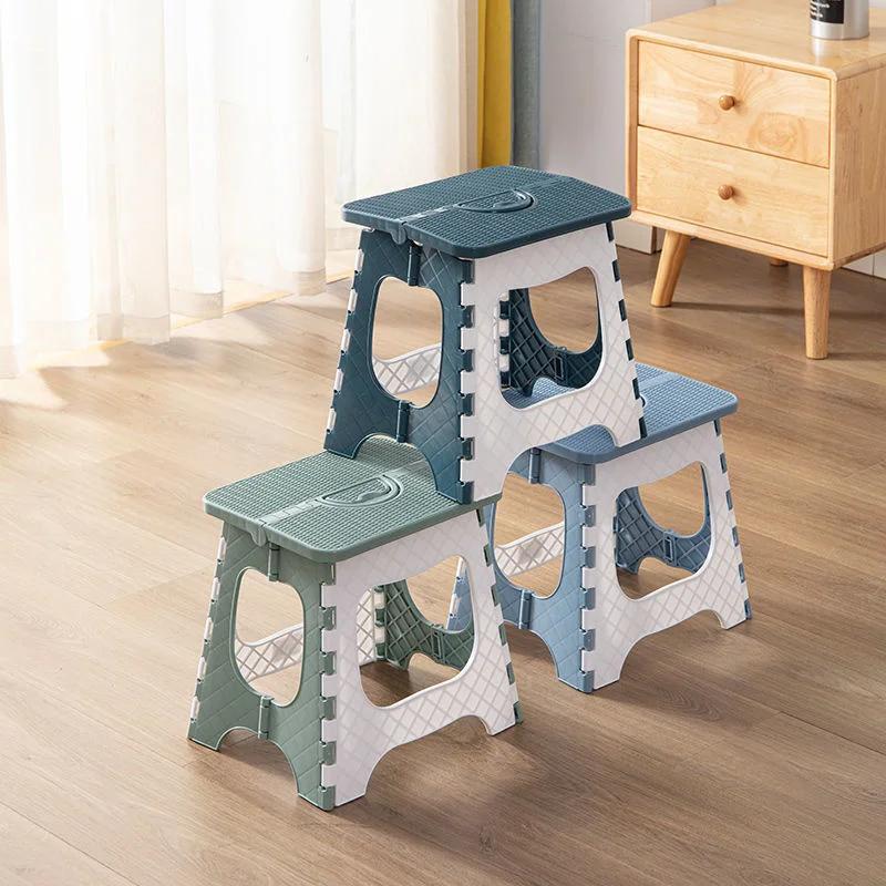 Tabouret pliant en plastique épais, Mini chaise d'extérieur Portable pour enfants et adultes, Train