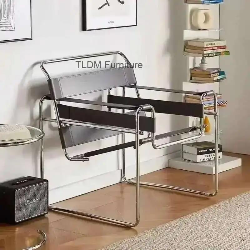 Vassili – chaise de loisirs nordique Simple, chaise Simple, Photo médiévale, réseau de Style industr
