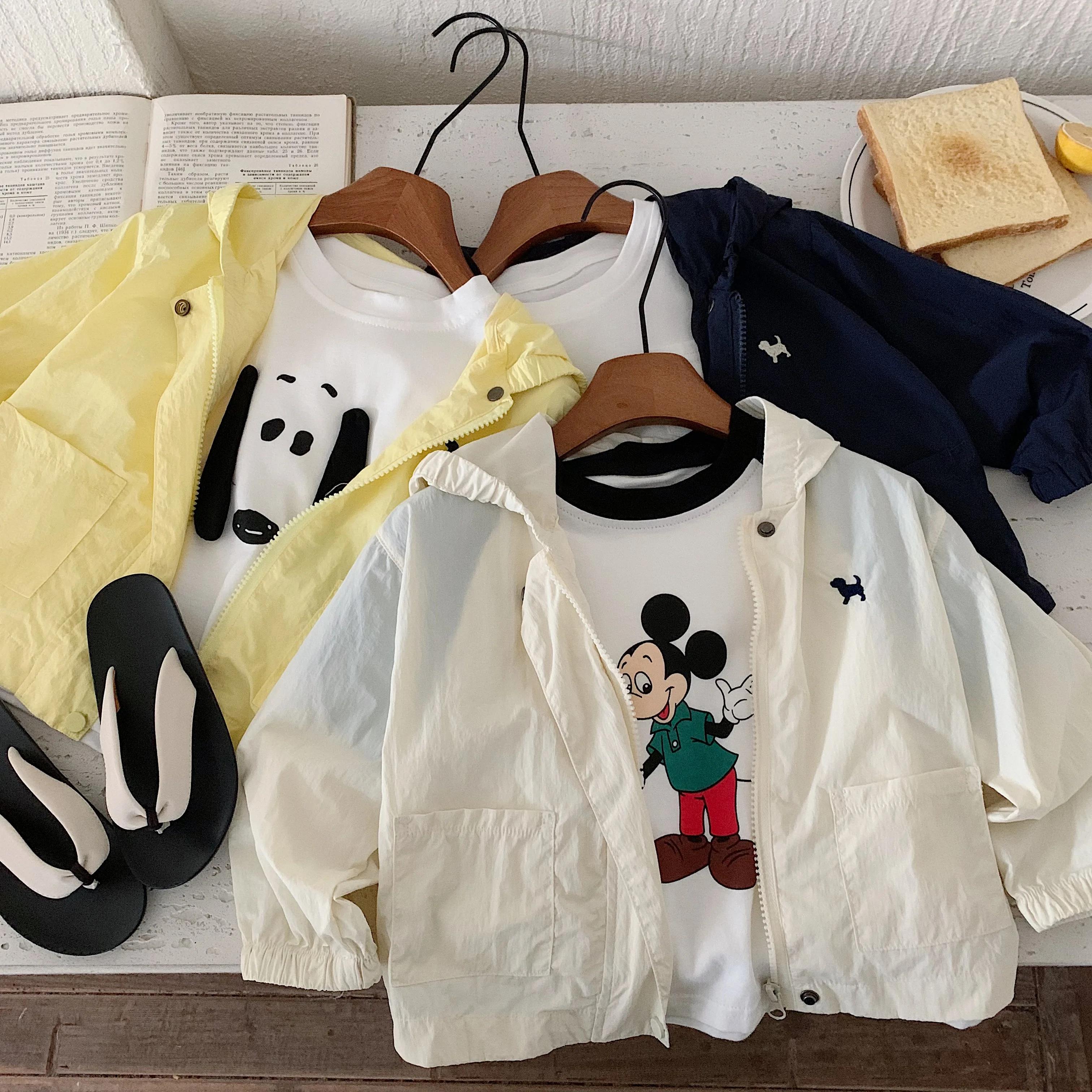 Manteau pour enfants en tissu 2025 avec sucre, nouveau produit d'été pour garçons et filles, vêtemen