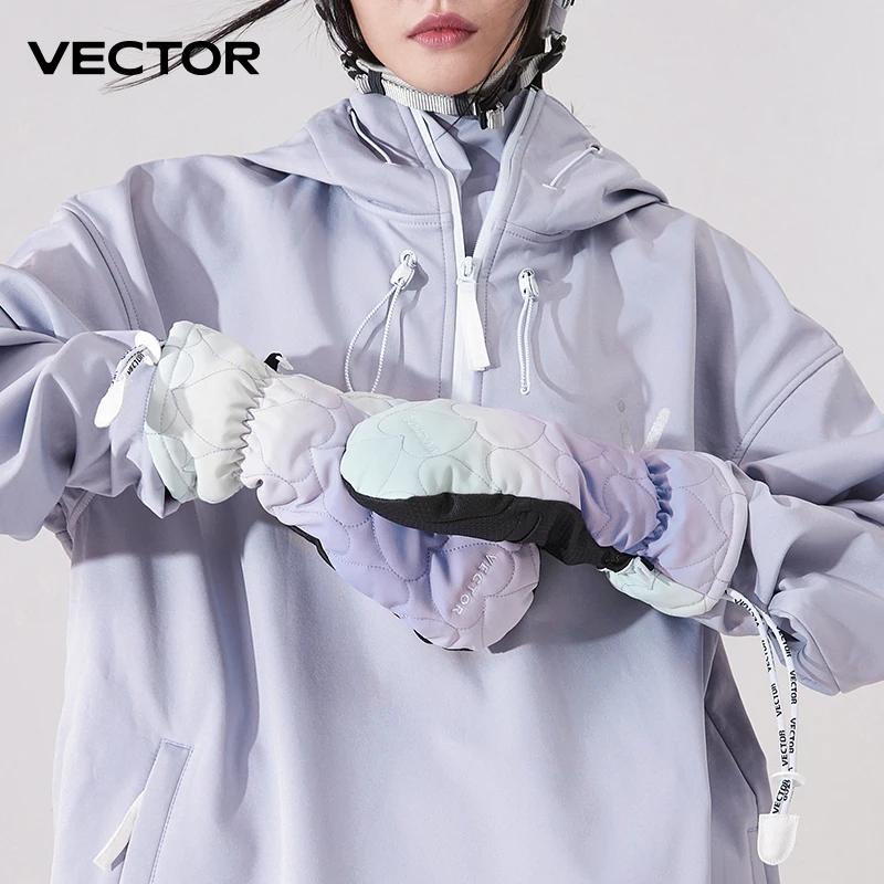 Gants de Ski VECTOR Winter pour hommes et femmes, antidérapants et coupe-vent, pour Snowboard, écran