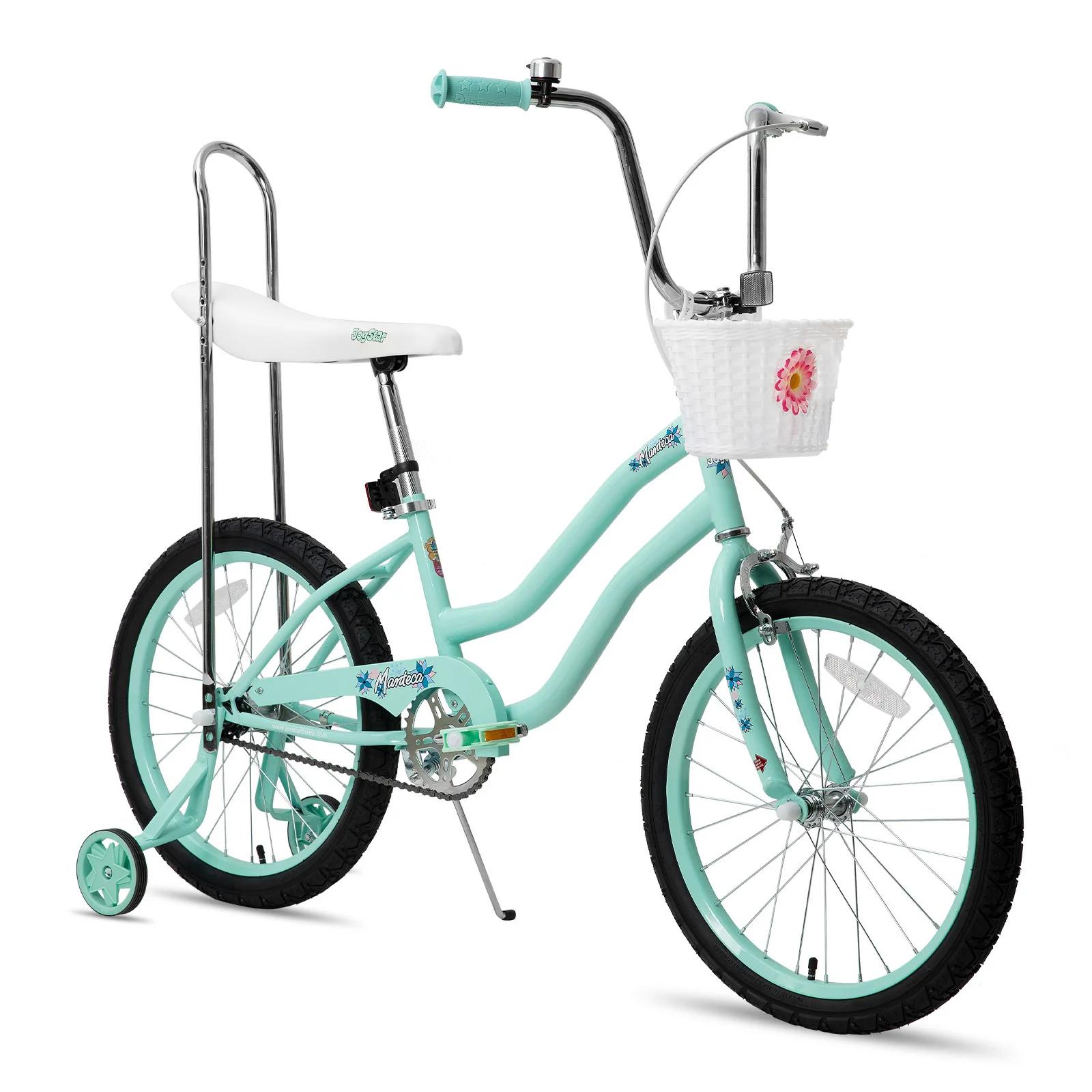 YSTAR-Vélo à Chaîne avec Roues d'Entraînement pour Fille de 7 à 12 Ans, Bicyclette avec Freins à Mai