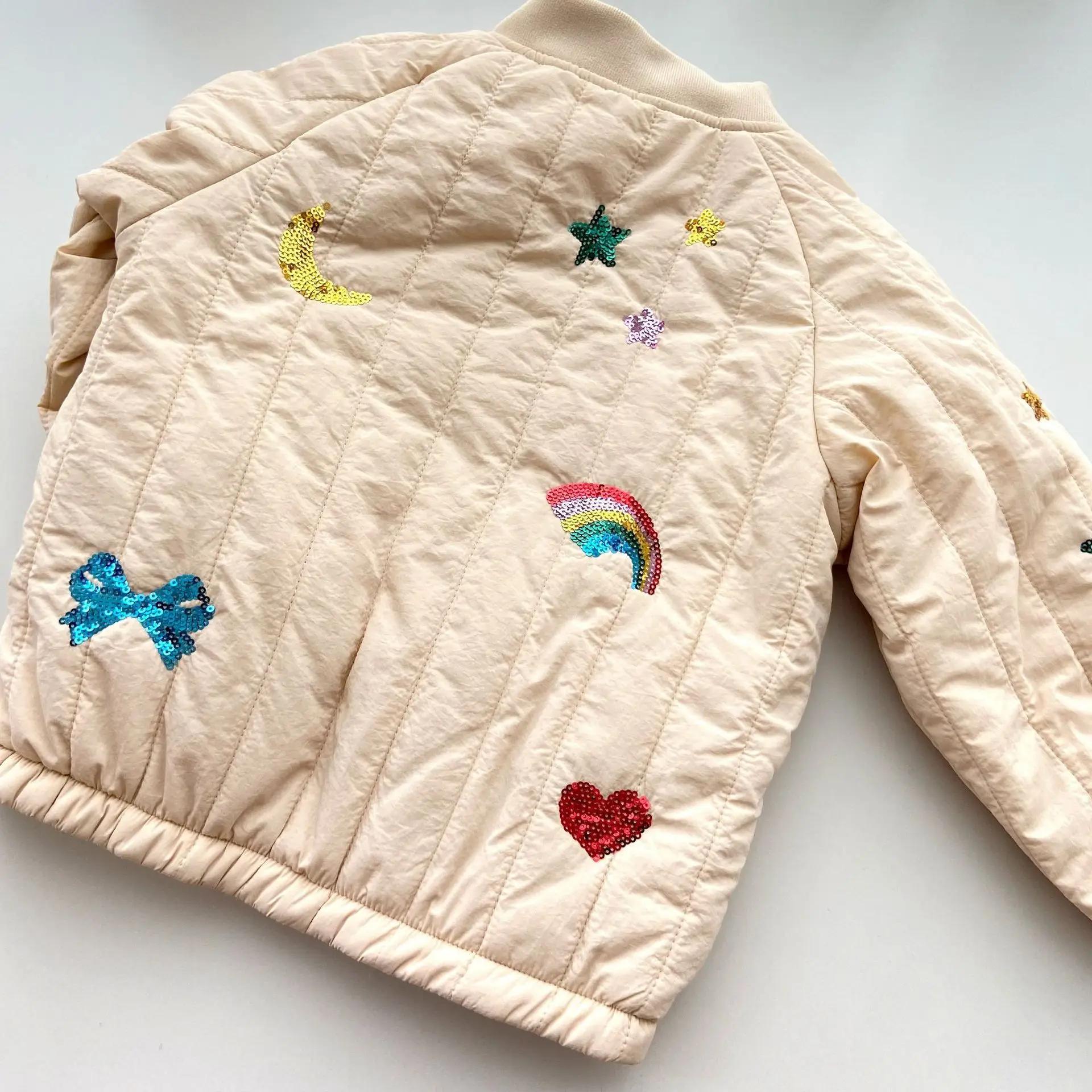 Vestes en coton pour bébés filles Hiver 2026 KS, Manteaux en laine d'agneau, Vestes pour enfants, Bl