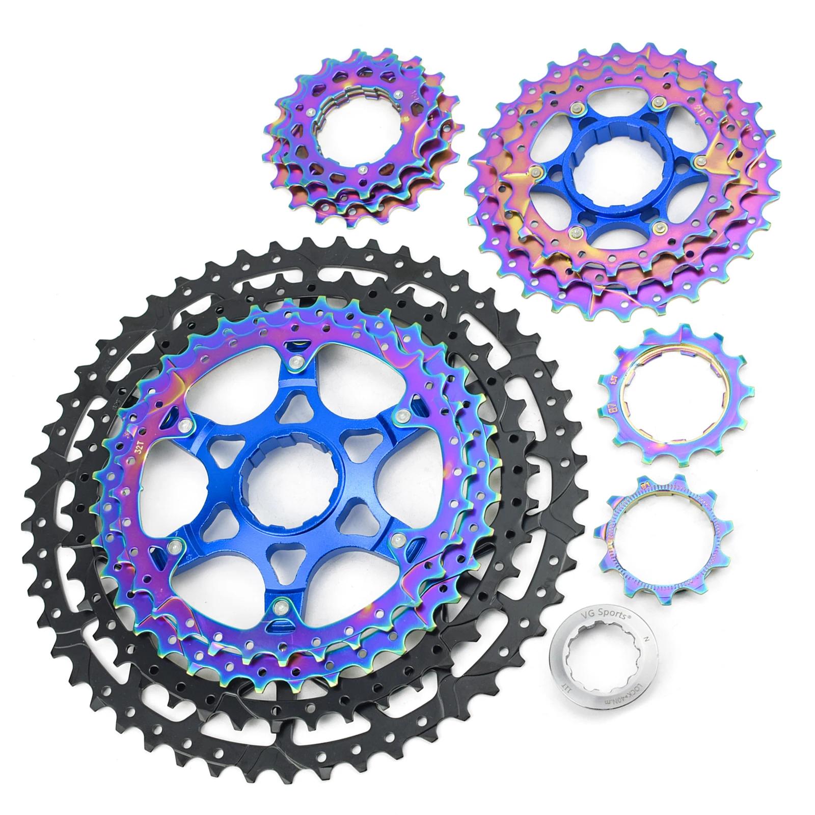 Cassette VTT VG SPORTS 8-12 Vitesses - Pignons Séparés Compatibles Roue Libre - Pièces Vélo