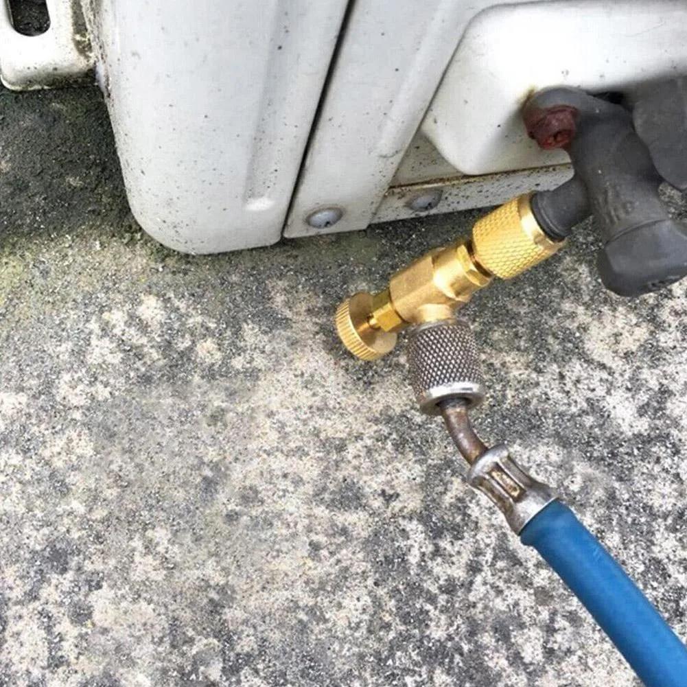 Valve de sécurité liquide R410A R22, outil de réfrigérant de climatisation, adaptateur de sécurité 1