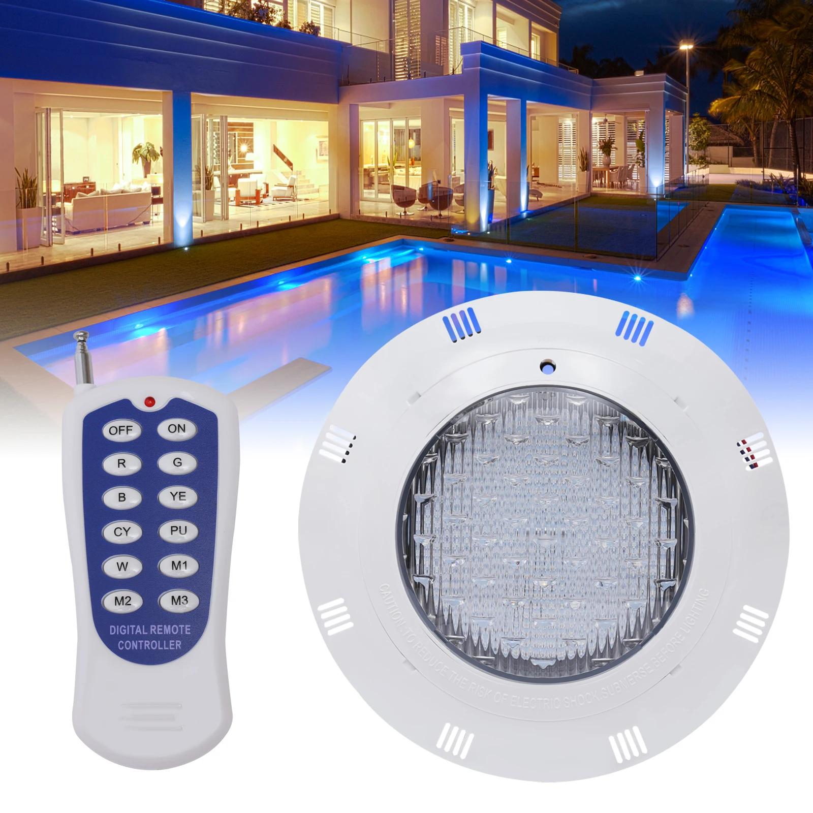 Piscine lumière LED RGB lumière sous-marine IP68 avec télécommande Spa lumière sous-marine lampe éta