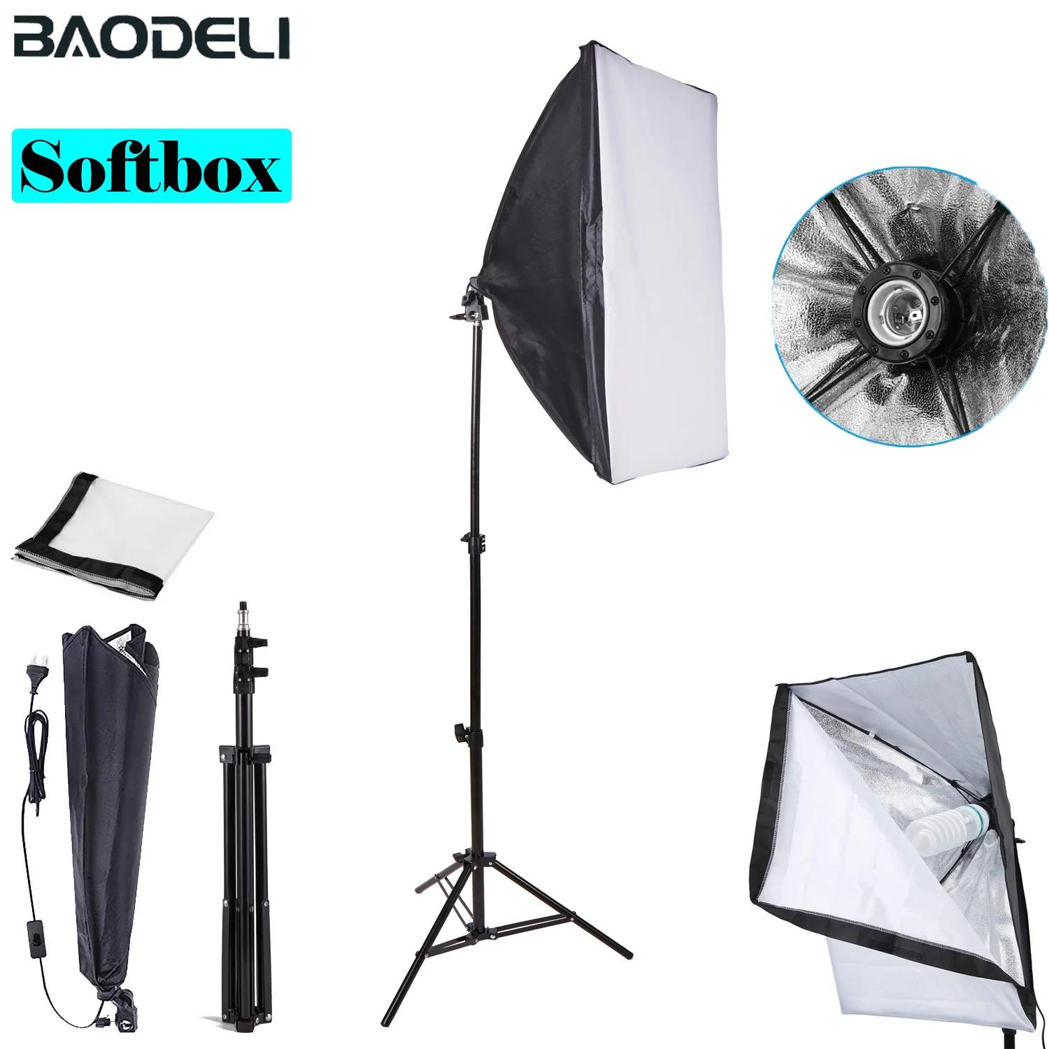 Équipement photographique Photo Studio photographie boîte souple Kit avec Triopode vidéo 50x70 cm bo