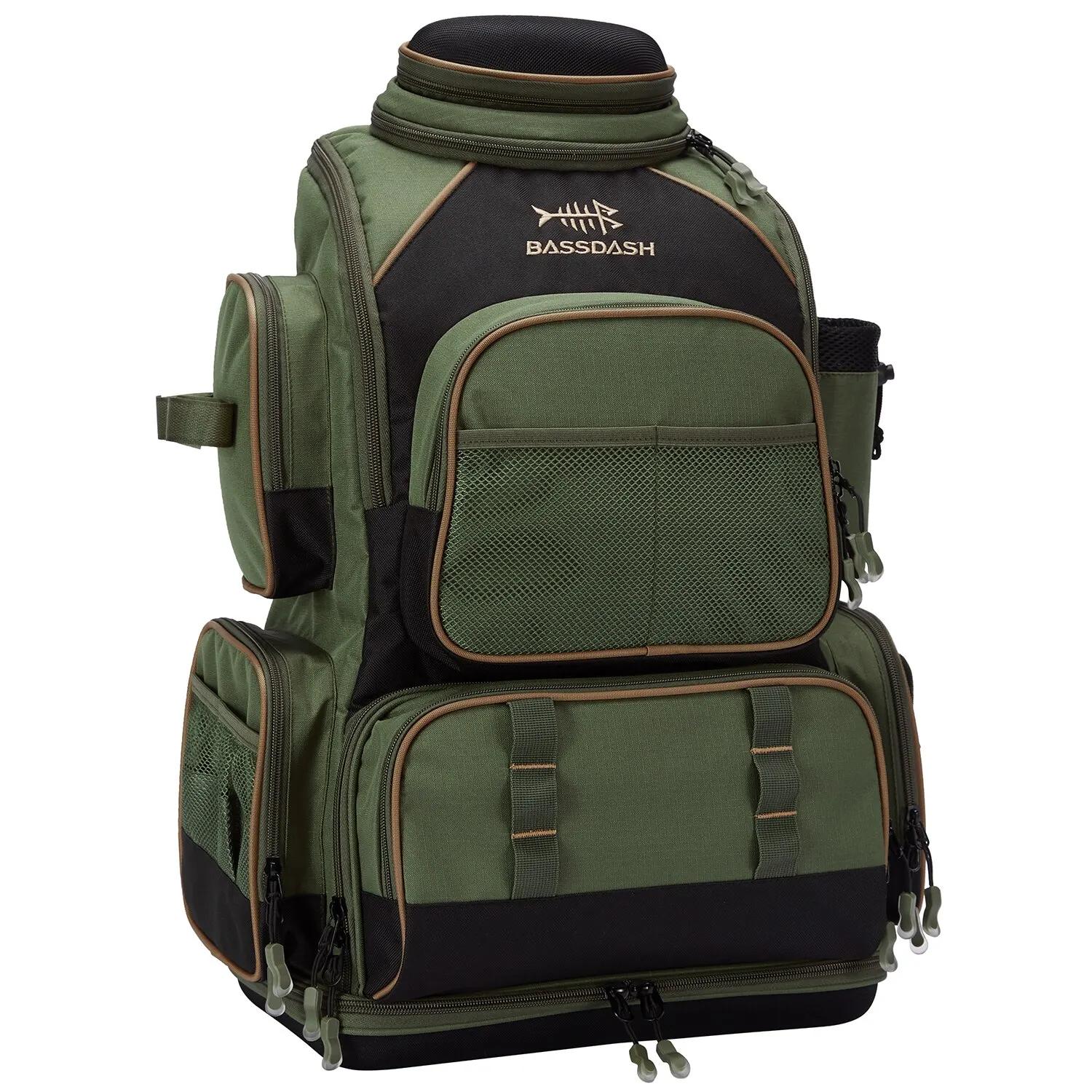 Bassdash Multifonctionnel De Pêche Sac À Dos Léger Tactique Doux S'attaquer Boîte avec Housse De Pro