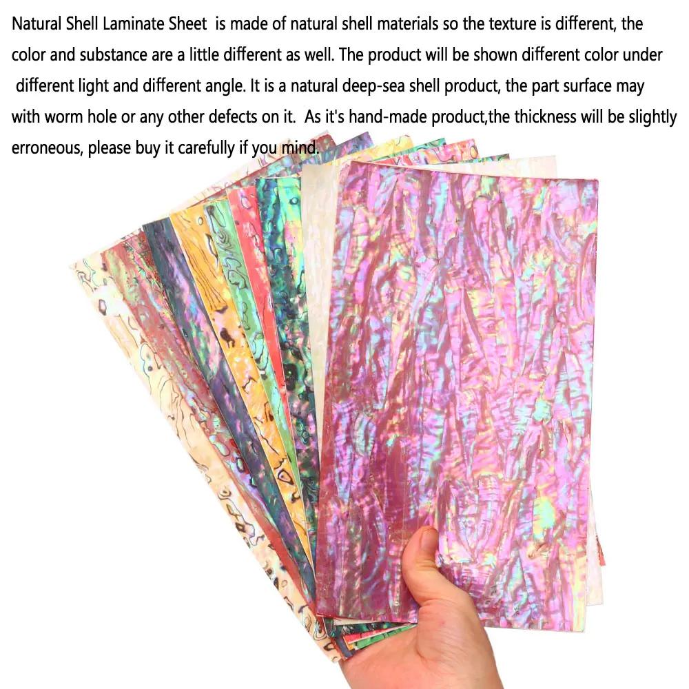 Bimoo-Film de placage adhésif pour leurre de pêche, feuille de stratifié de coquille naturelle, revê
