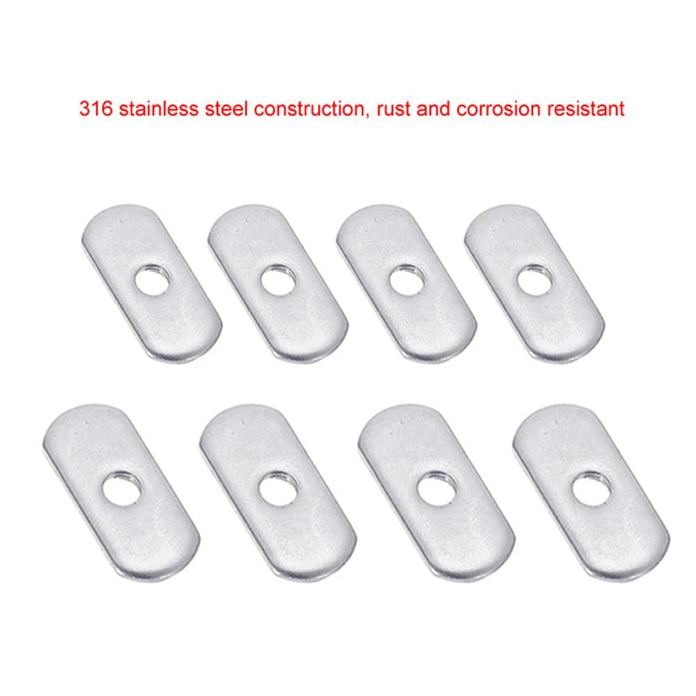 4 pièces Kayak canoë M5/M6 écrou coulissant en acier inoxydable montage latéral Rail coulissant Sild