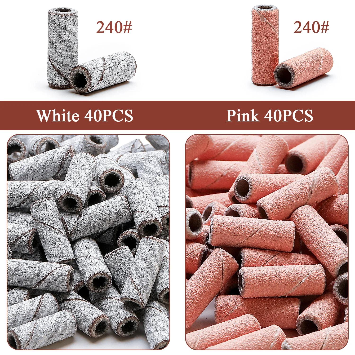 Mini bandes de ponçage pour ongles zèbre, Machine électrique, forets pour ongles, Gel UV, dissolvant