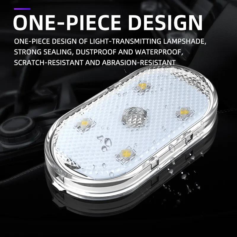 Plafonnier Velcro Tactile pour Nikde Voiture, Lampe de Lecture Nocturne, Chargement USB