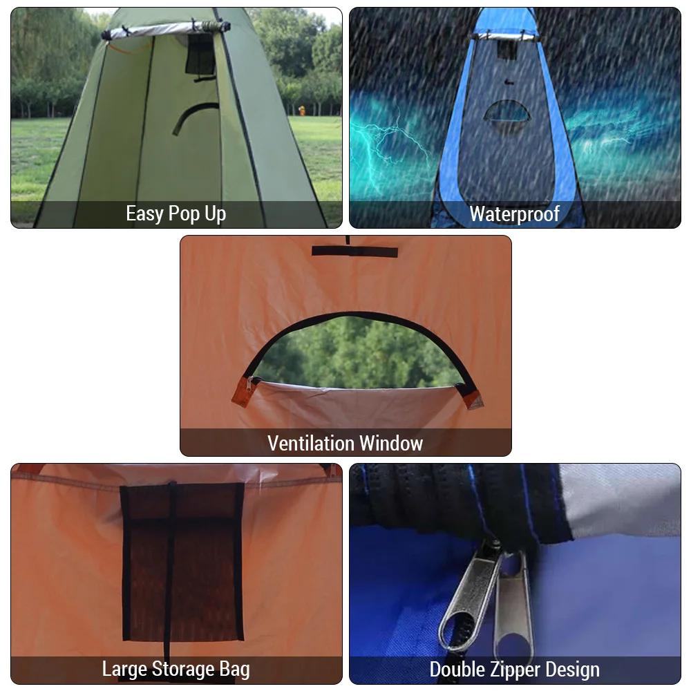 Tente de confidentialité Pop Up, tente de douche, Camping en plein air, salle de bain, toilettes, te