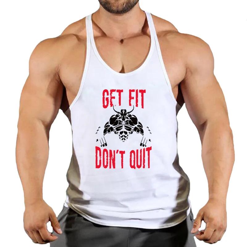 Marque gilet Muscle mode gymnase hommes dos débardeur sans manches Stringer vêtements musculation Si