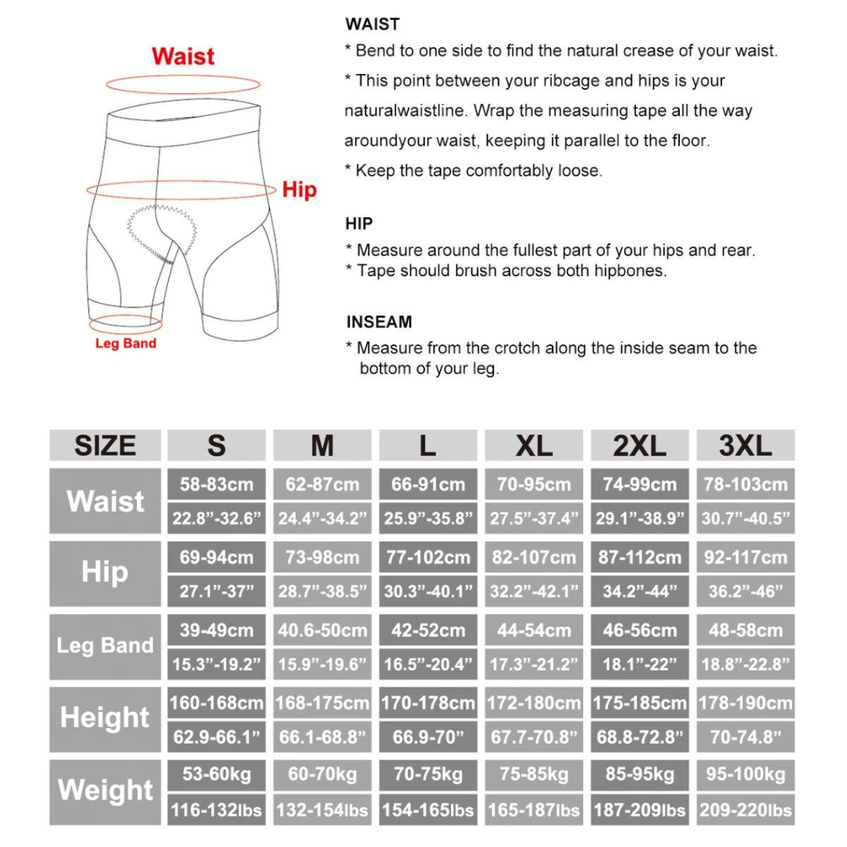X-TIGER sous-vêtements de cyclisme 5D Gel Pad respirant antidérapant hommes vélo Shorts antichoc vél