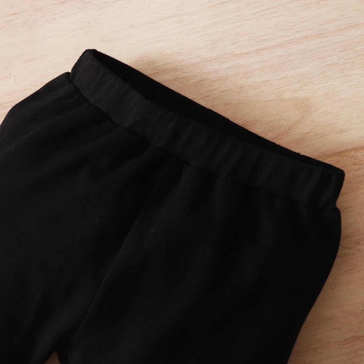 Ensemble de sport à manches longues et pantalon pour bébé, col rond, bloc de documents, 0-24 mois, a