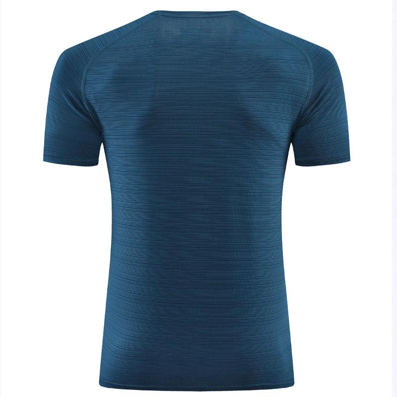 T-shirt de Sport à manches courtes pour homme, séchage rapide, respirant, pour entraînement, course