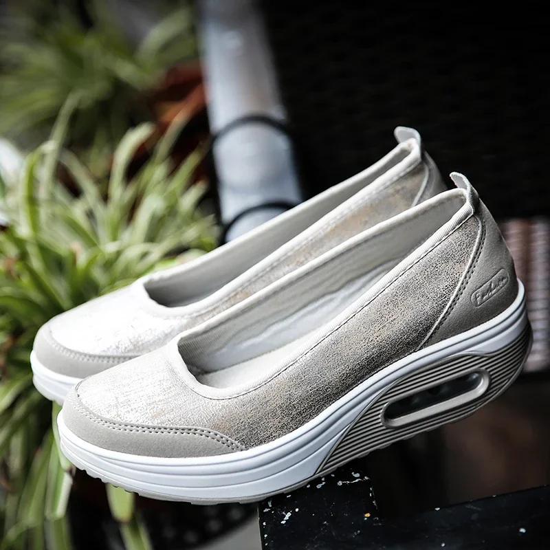 Mocassins femmes 2025 - Baskets décontractées sans lacets pour extérieur en grande taille