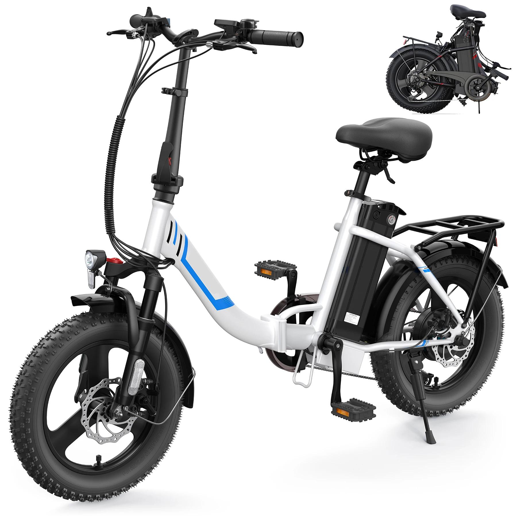 Vélo électrique Fat Opathy pour adultes, vélo électrique pliant, batterie perfective 48V, 20MPH, 3.0