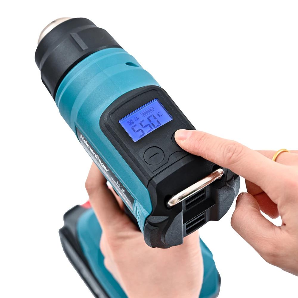 Pistolet thermique 18V, outil d'emballage rétractable, pistolet à Air chaud, sécheur d'air, souffleu