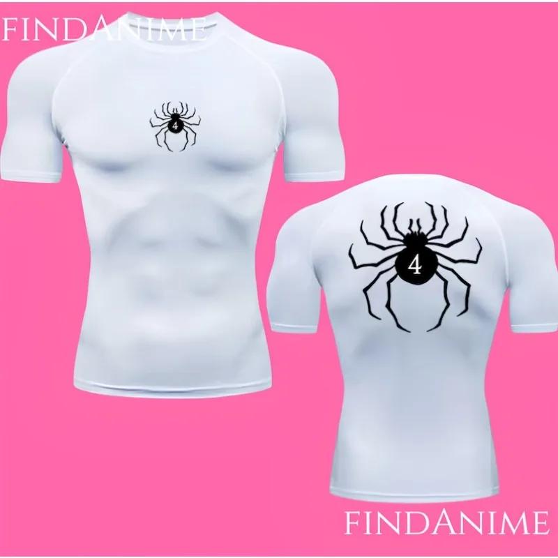 T-shirts de compression Spider, T-shirt de compression Anime Phantom Troupe Hunter x Hunter, T-shirt