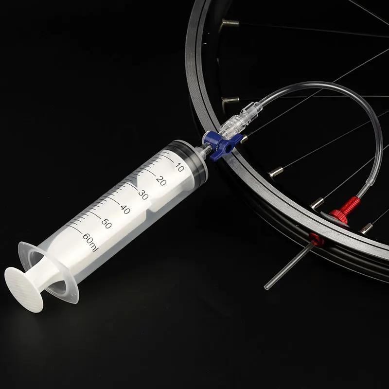 Injecteur de mastic de pneu Tubeless de vélo 60ml, outil d'injection de fluide de vélo de route vtt,