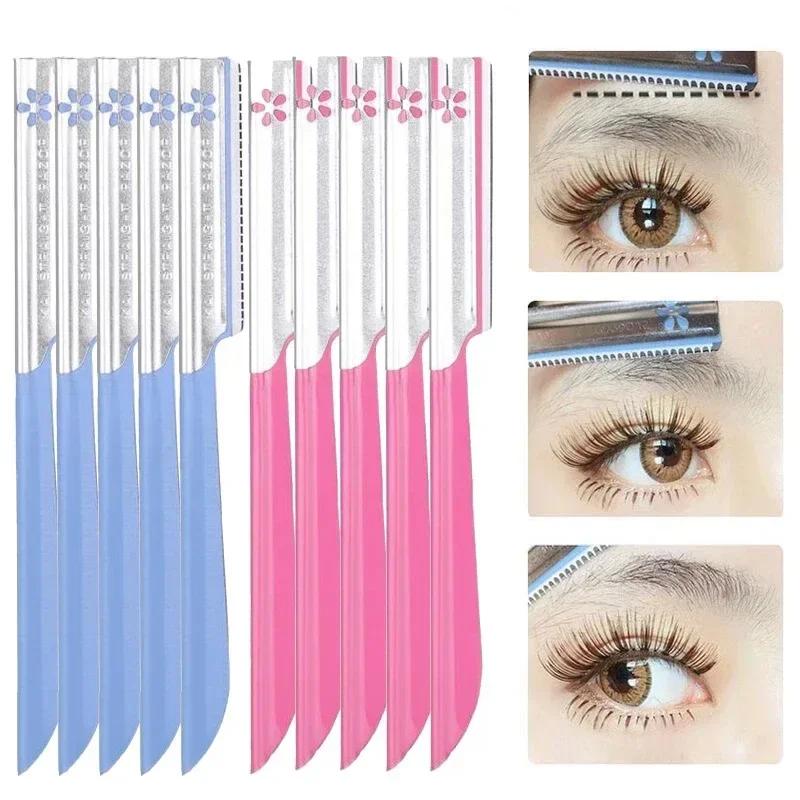 Ensemble d'épilateur à sourcils pour femmes, 5 pièces, maquillage, beauté, épilation des sourcils, o