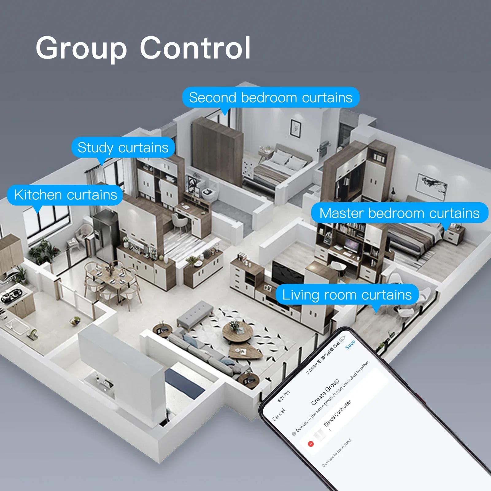 MOES – Kit de moteur intelligent WiFi Tuya, stores roulants à chaîne électrique, ombrage, commande à