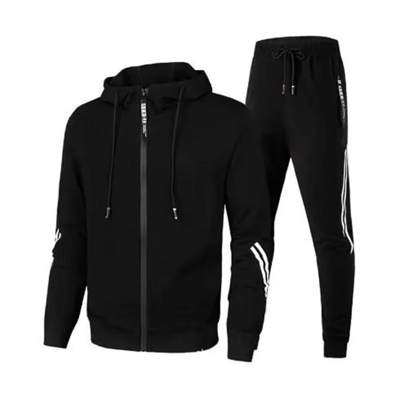 Ensemble pour hommes pull sweat à capuche survêtement à manches longues haute qualité sport costume