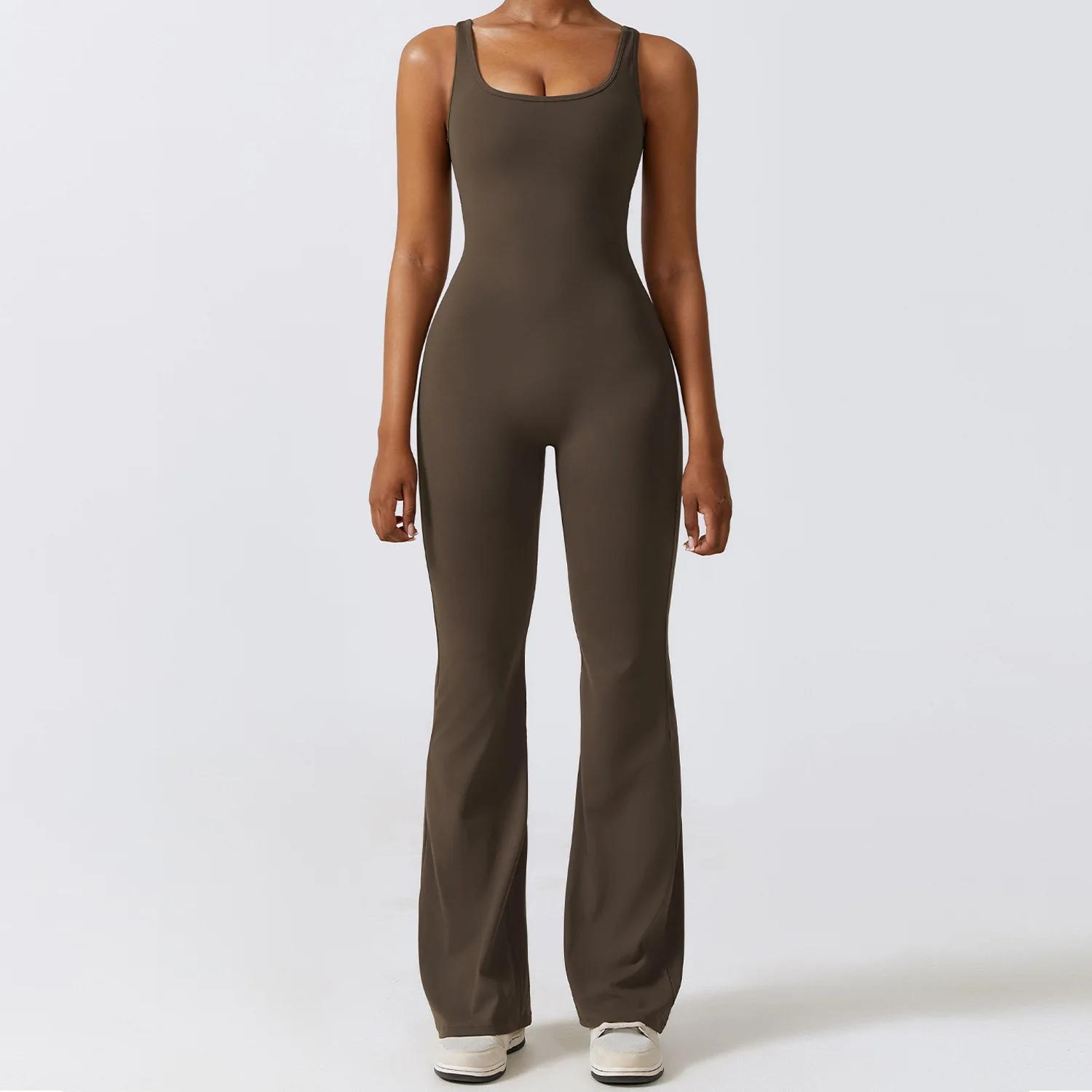 Femmes survêtement Sexy combinaisons Yoga costume une pièce Sport Fitness ensemble d'entraînement ex