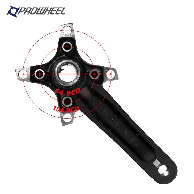 Prowheel-Pédalier Hollowtech VTT, Manivelle commencerBCD, 170mm, 175mm, Vélo Intégré, 32 T, 34 T, 36