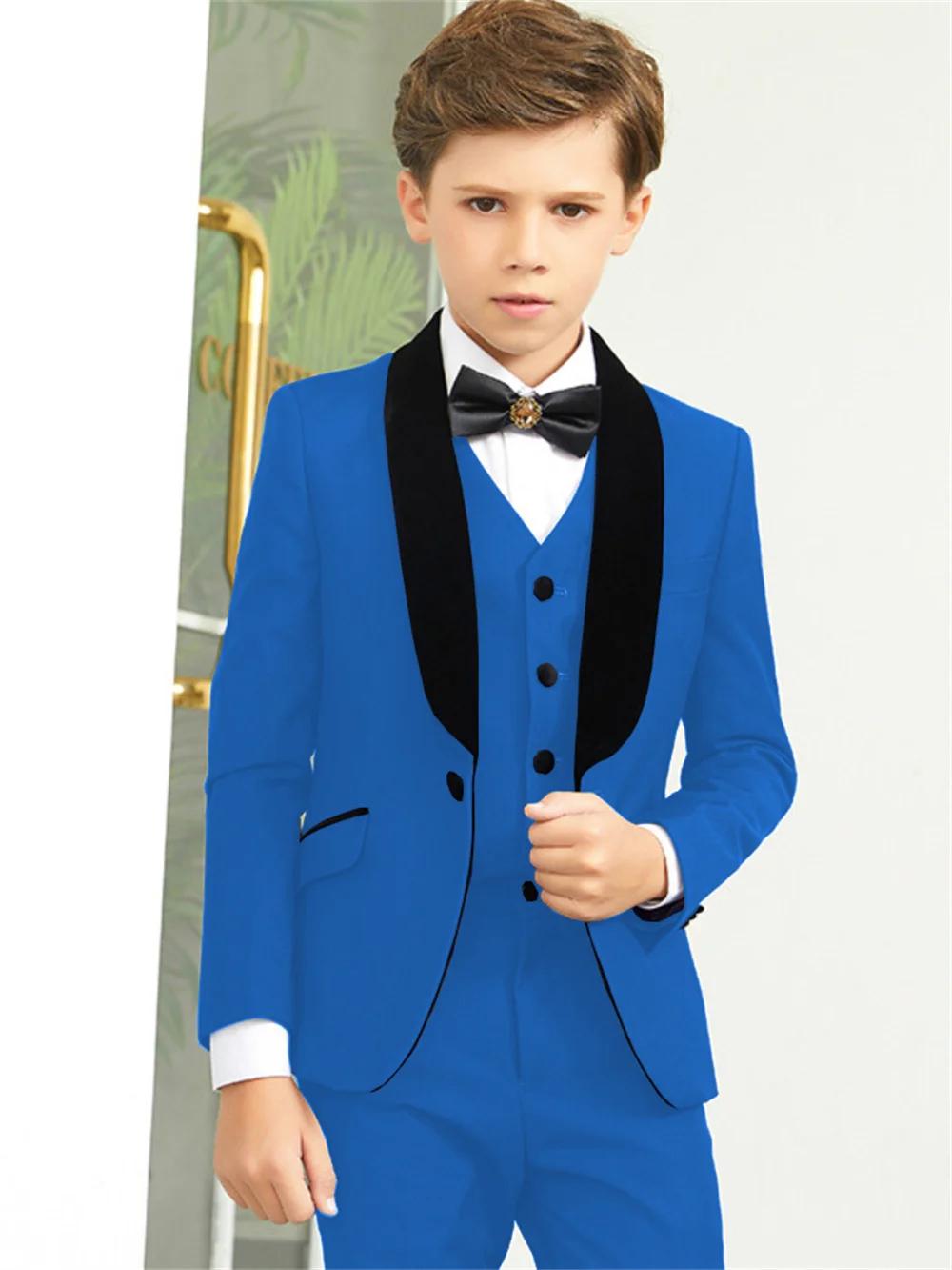 Txjojn offre spéciale châle revers enfants costumes veste gilet pantalon 3 pièces, livraison rapide