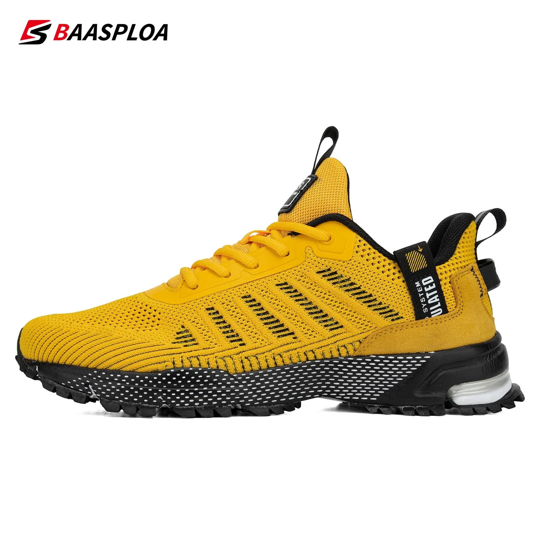 Baskets tennis homme Baasploa légères respirantes - Chaussures course professionnelles maille décontractées
