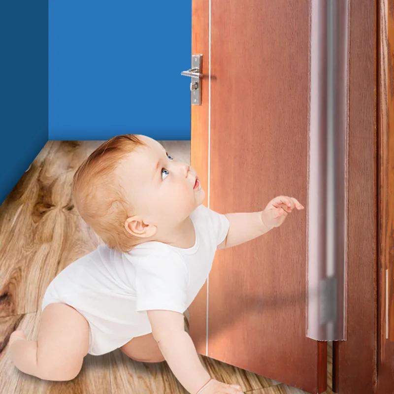 Couvercle de protection de charnière de porte de sécurité pour enfants, bande d'étanchéité Anti-pinc