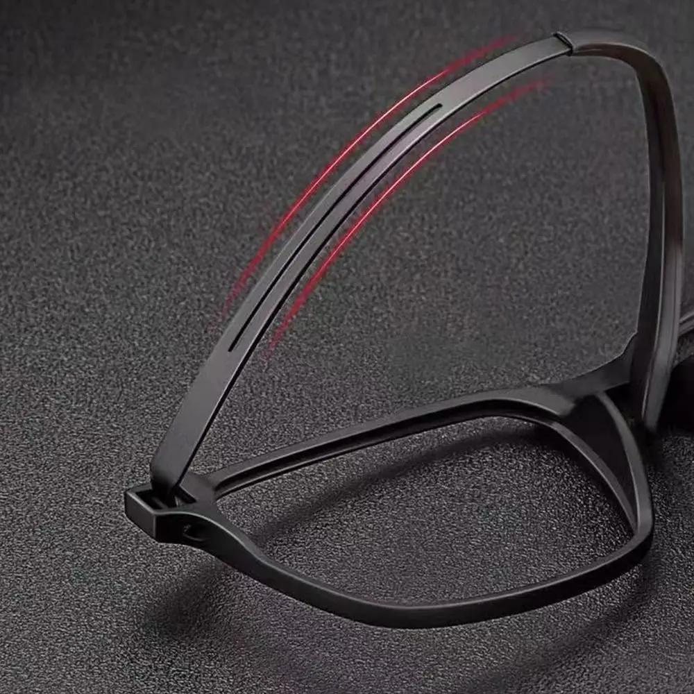 Lunettes de lecture anti-lumière bleue en titane pur pour hommes, lunettes de presbytie, dioptrie +