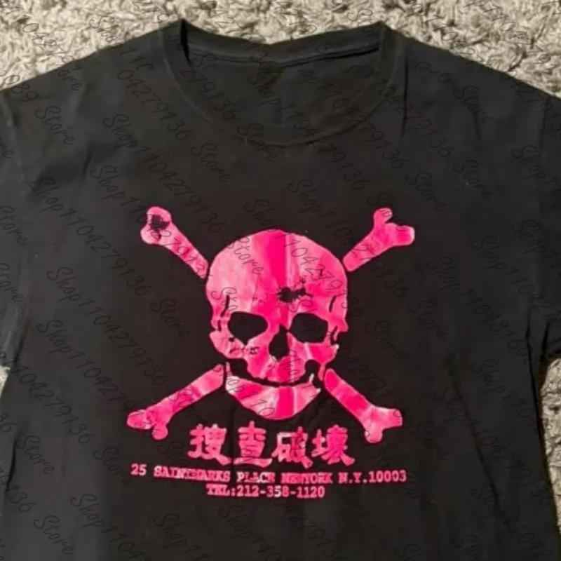 T-shirt Femme Vintage Y2K Années 2000 Anime Mignon Décontracté Imprimé Emo Streetwear Gothique Haraj