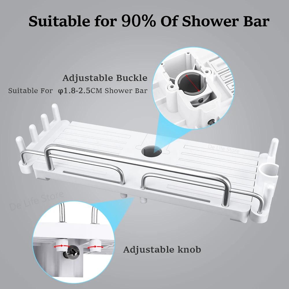 etagere salle de bains sans percage Étagère de douche extensible avec crochet, sans propositions, sh