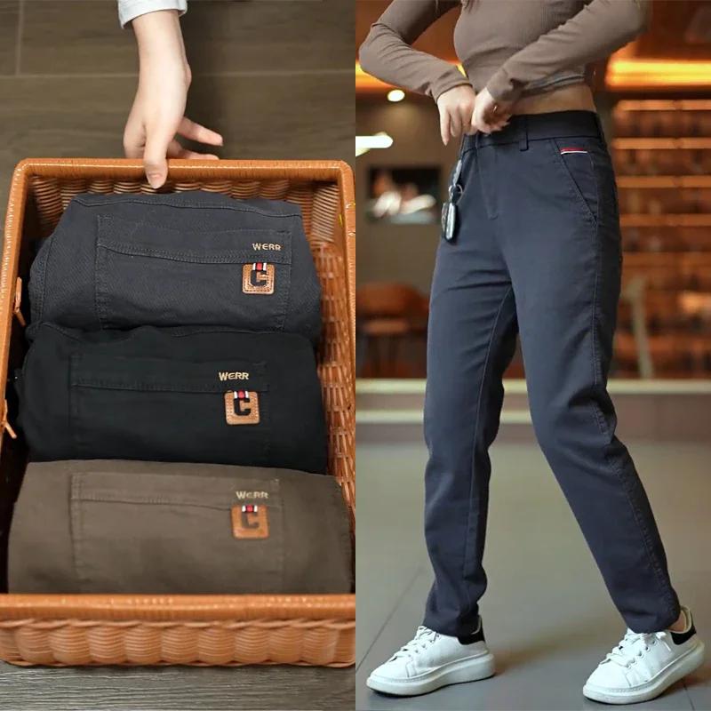 Pantalon décontracté pour hommes, nouveau Design de printemps, mode coréenne, régulier, élastique, S